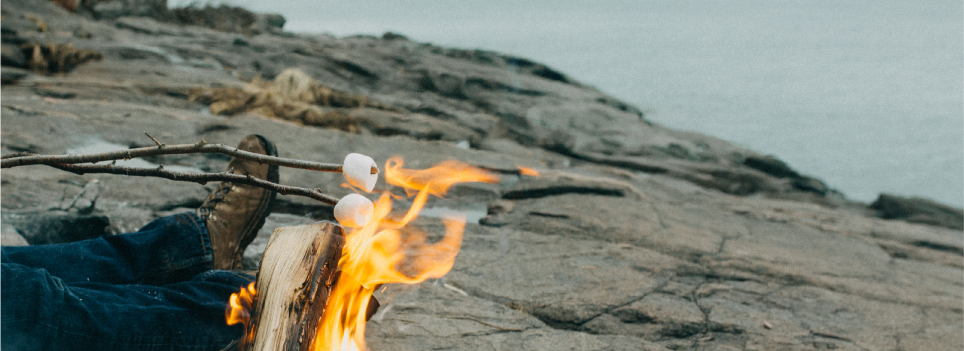 Roasting Marshmallows over a fire